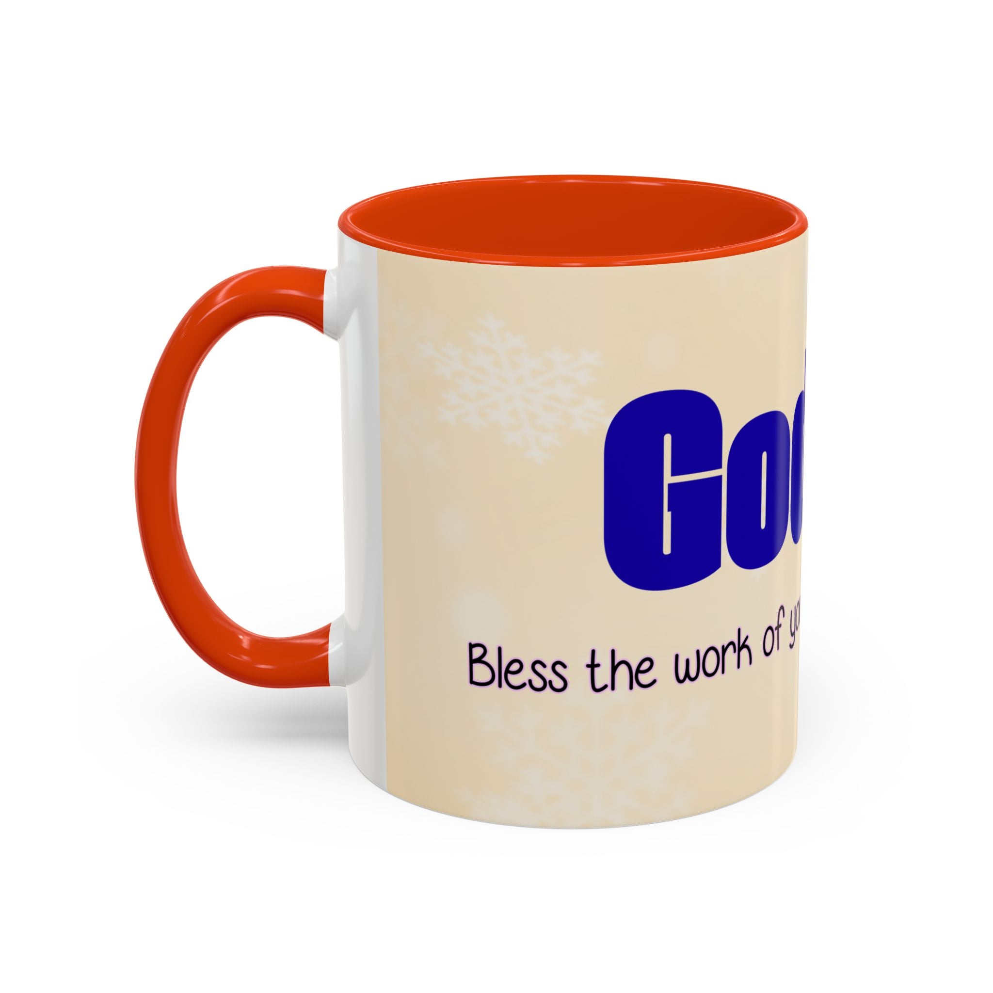 Inspirational God Bless Mug — "God, the Work of Your Hands" Ceramic Coffee Cup (11oz/15oz)