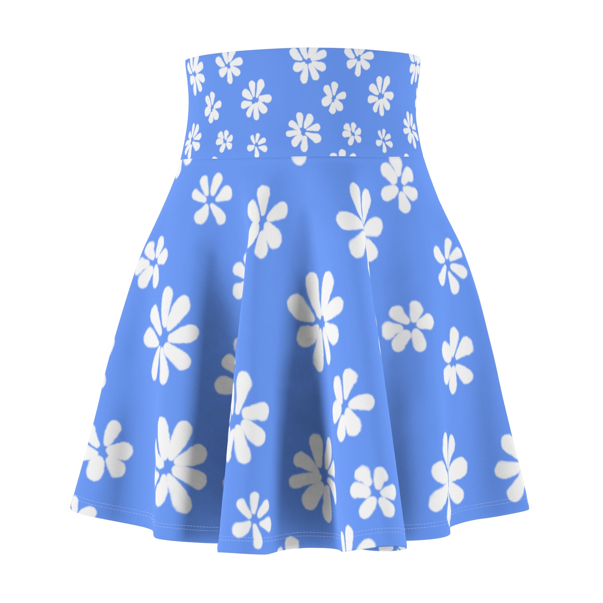 Blue Daisy Skater Skirt