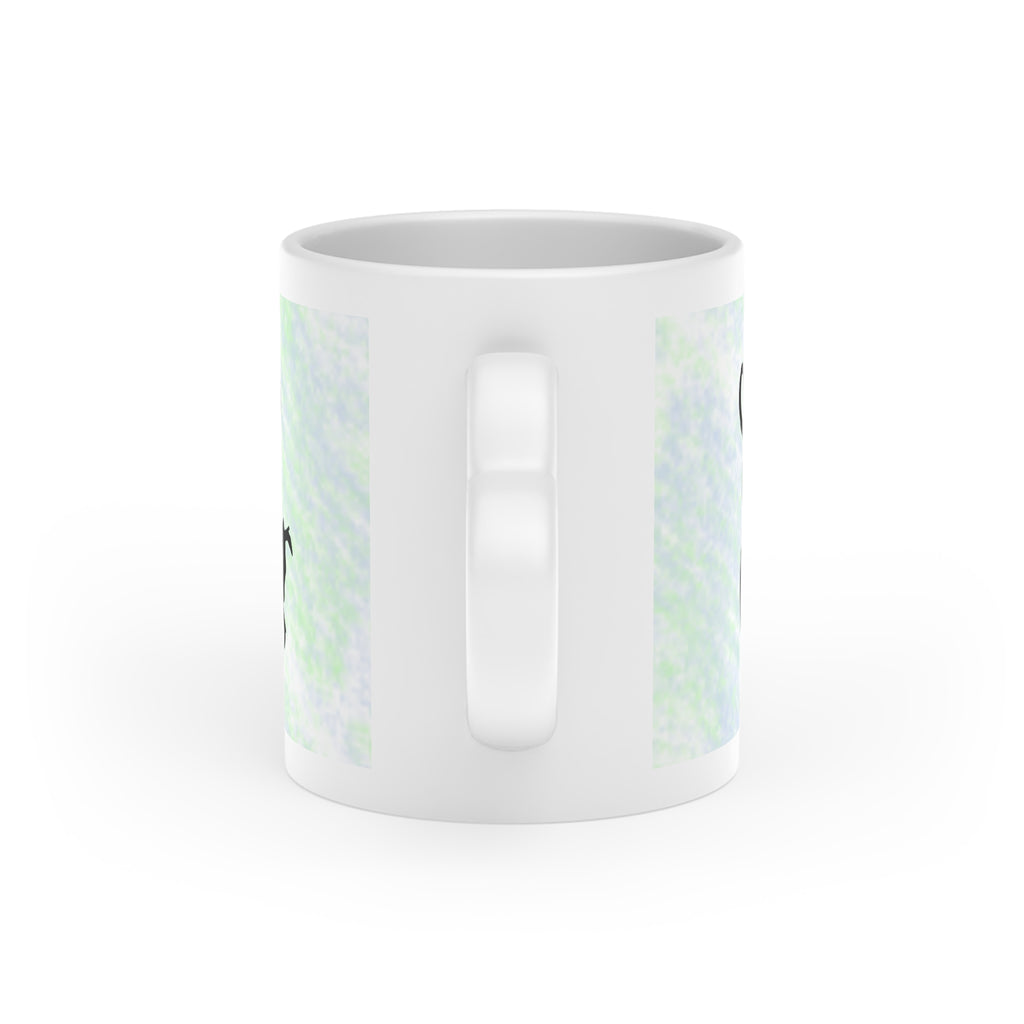 Heart-Shaped Mug — Romantic Couples Coffee Mug with 'Love You' Script, Cute Valentine’s Gift