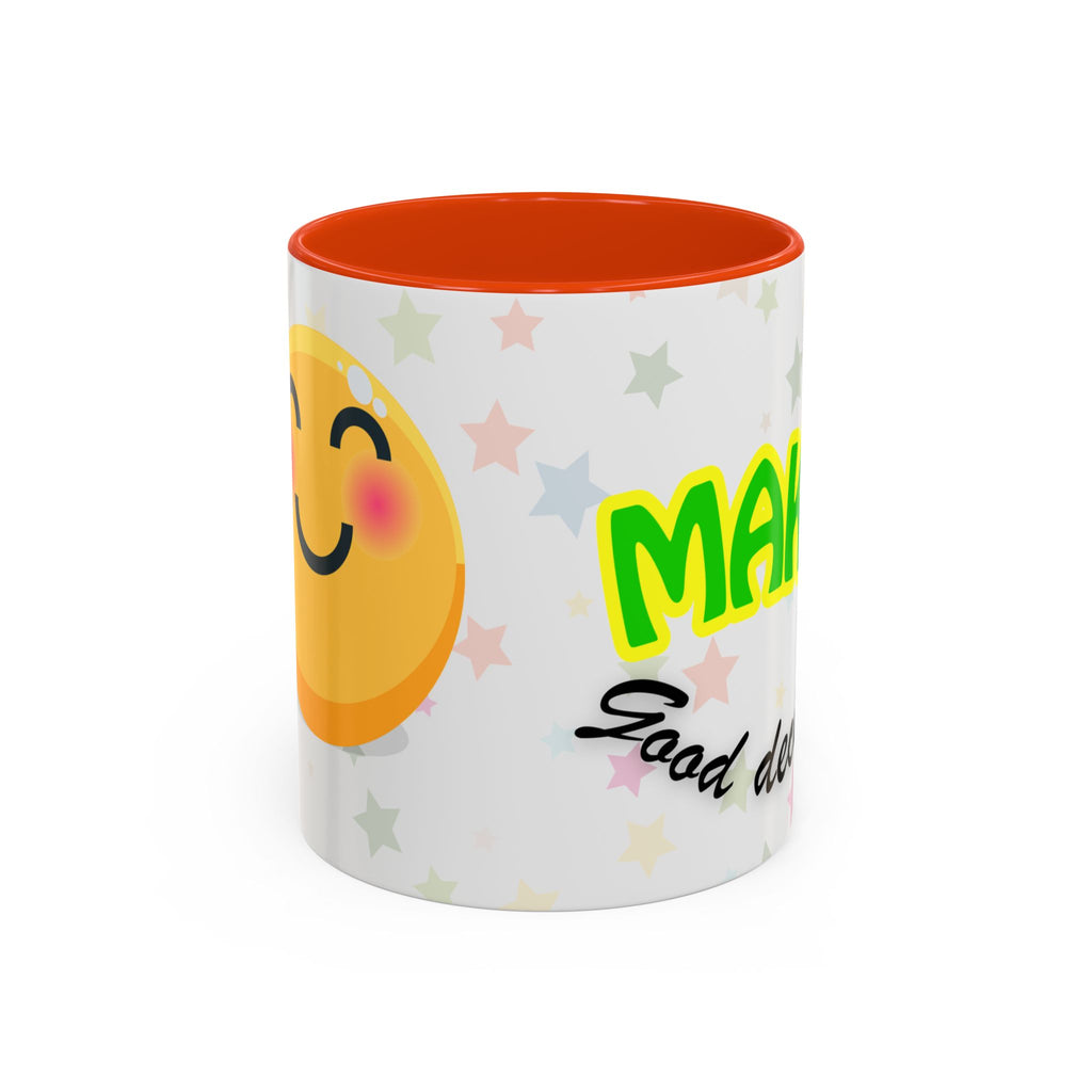 Make Good Decisions Coffee Mug (11oz/15oz) – Cute Smiley Motivational Ceramic Mug