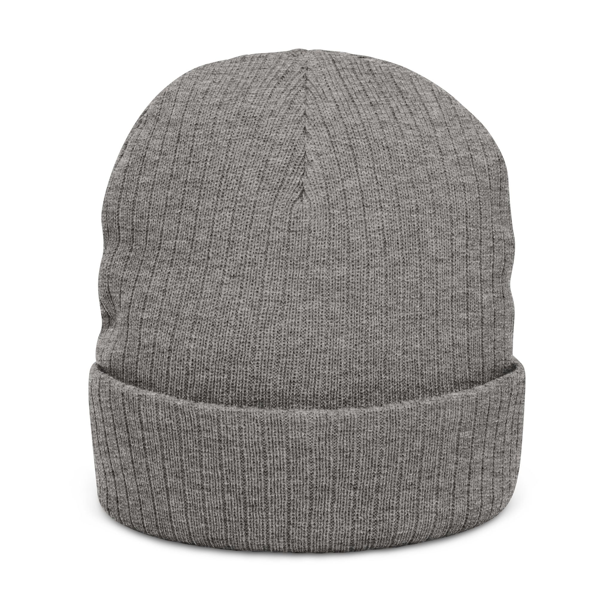 Penguin Winter Beanie — Ribbed Knit Embroidered Hat
