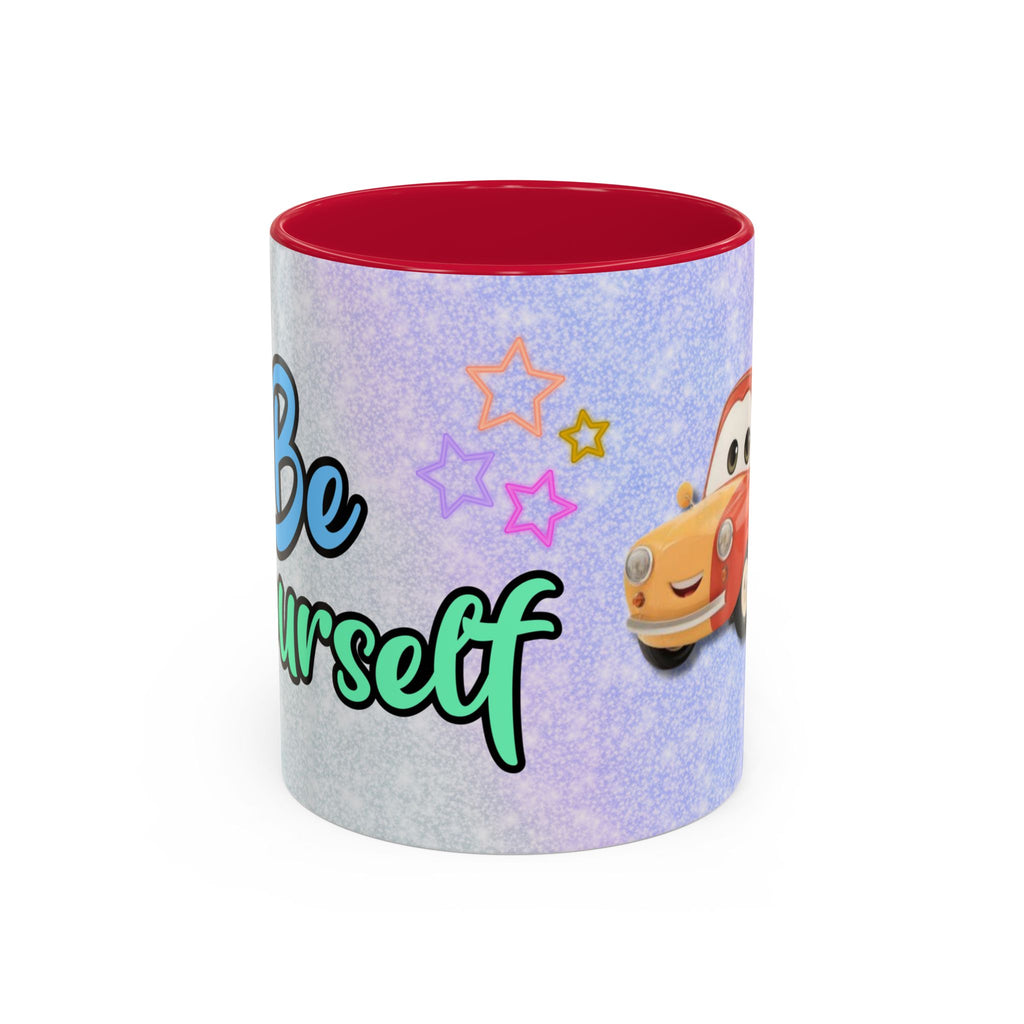 Be Yourself Car Mug — Colorful Inspirational Coffee Cup (11oz/15oz)