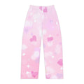 Pink Heart Bokeh Women's Pajama Pants