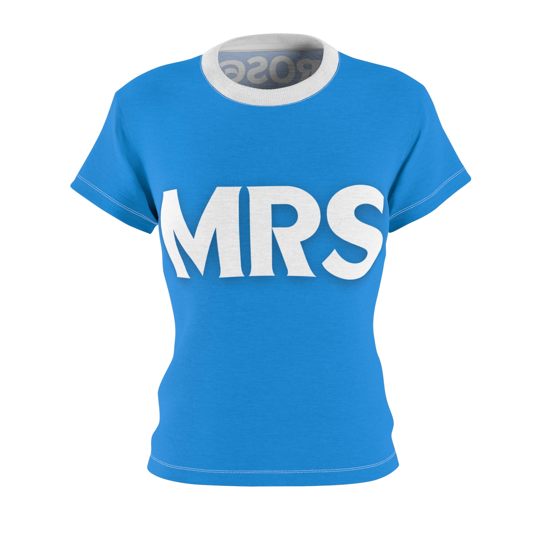 Mrs. Graphic Tee — Bold 'MRS' Women's Cut & Sew T-Shirt