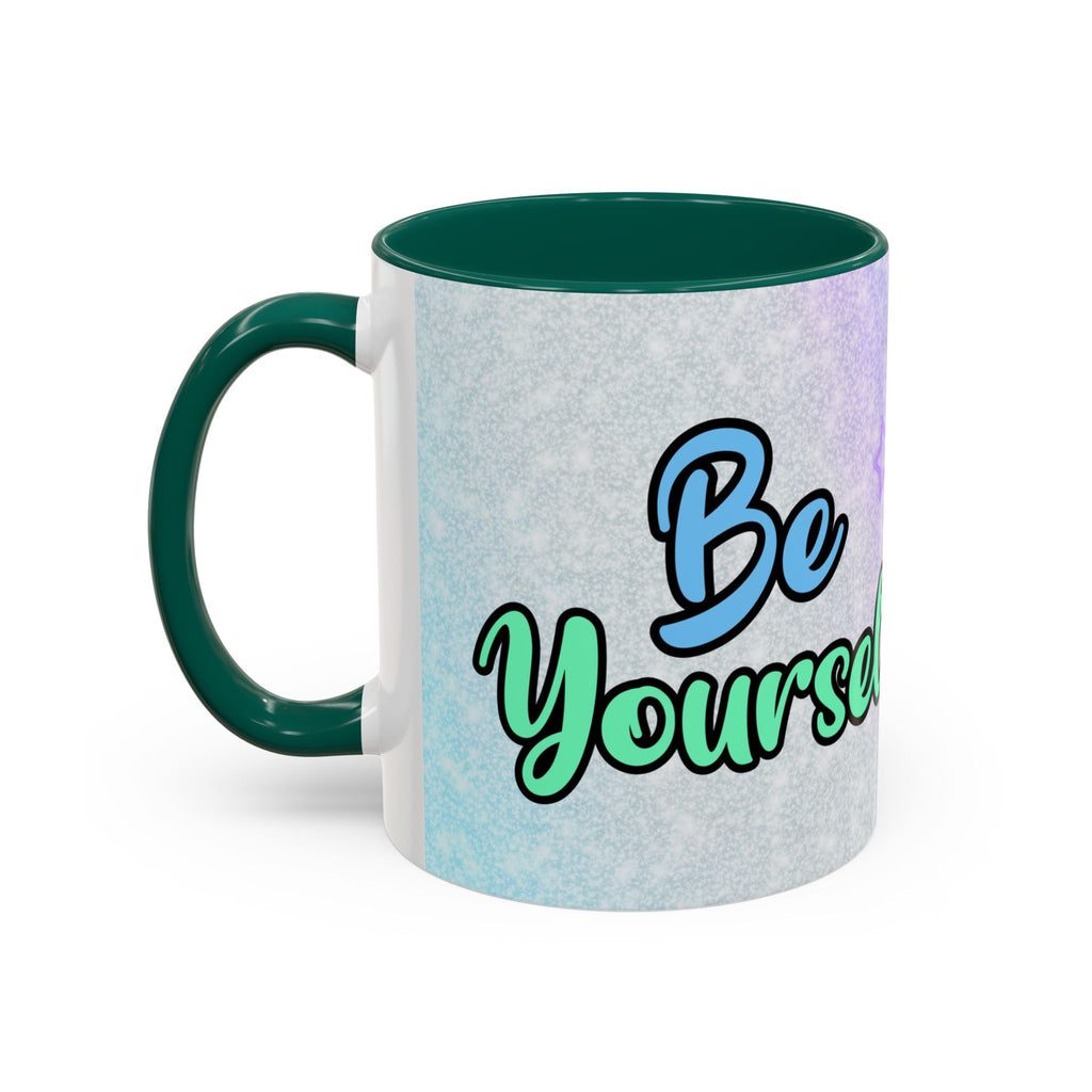 Be Yourself Car Mug — Colorful Inspirational Coffee Cup (11oz/15oz)