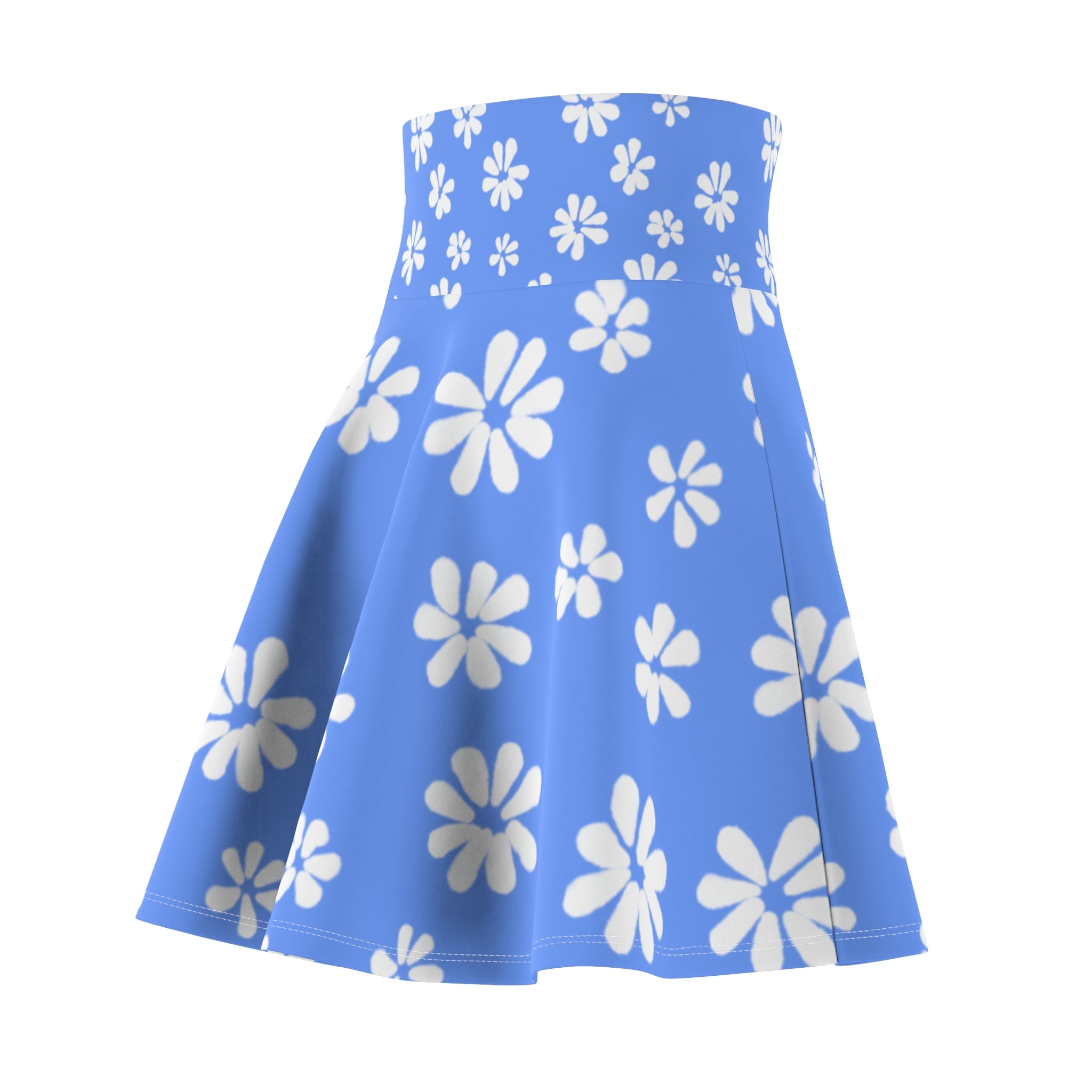 Blue Daisy Skater Skirt