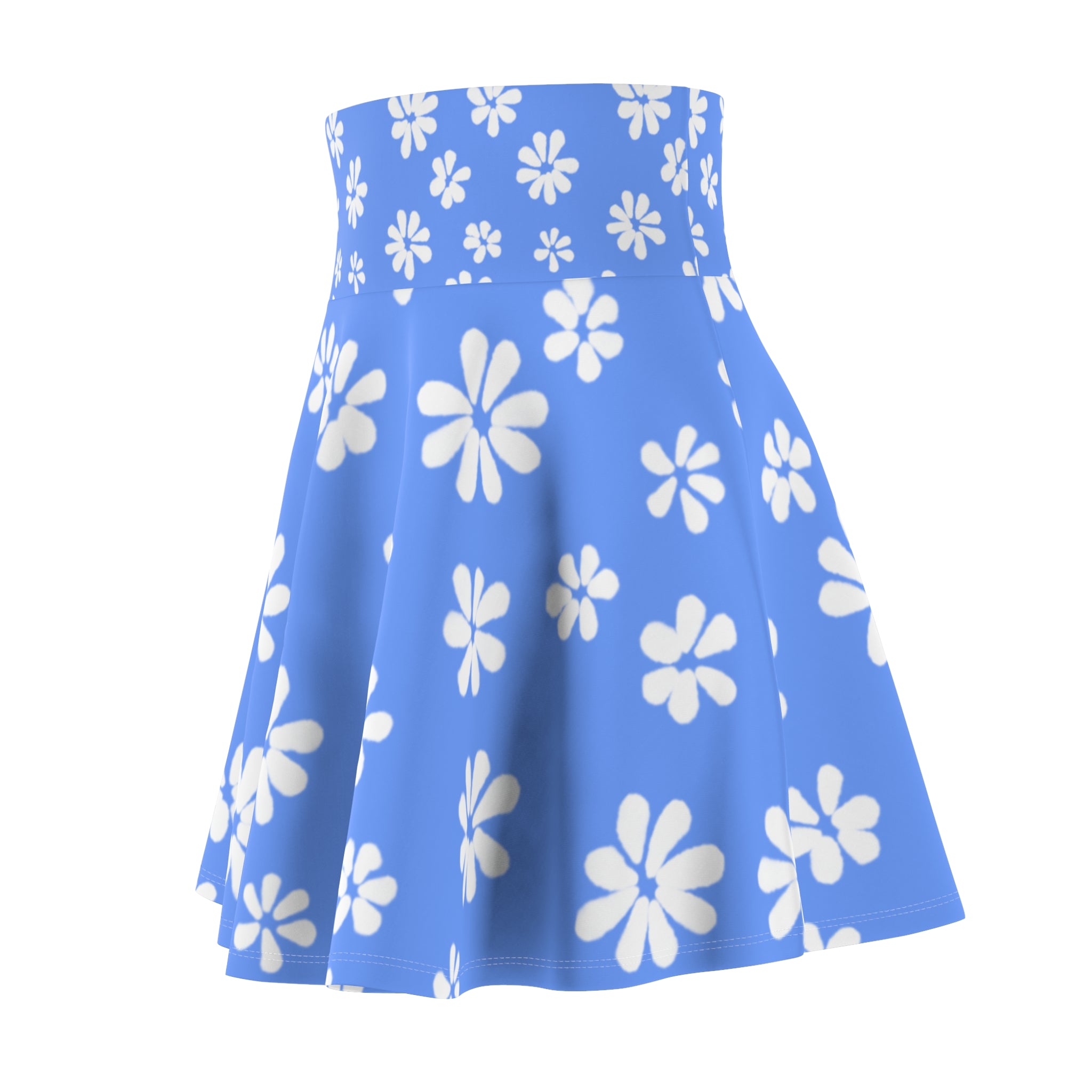 Blue Daisy Skater Skirt