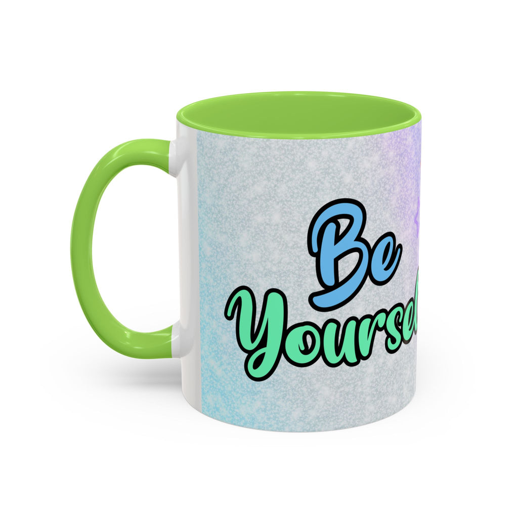 Be Yourself Car Mug — Colorful Inspirational Coffee Cup (11oz/15oz)
