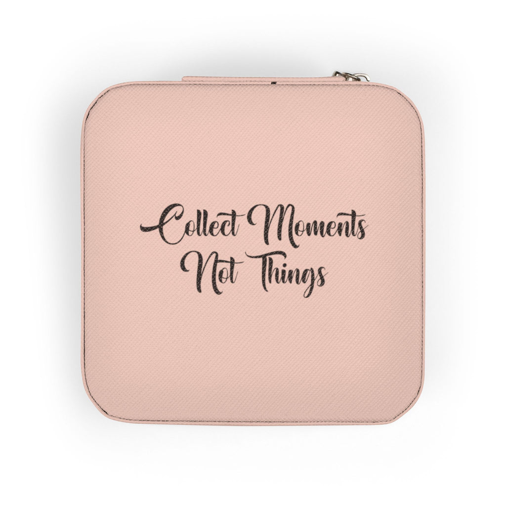 Travel Jewelry Case — "Collect Moments Not Things" Portable Jewelry Organizer