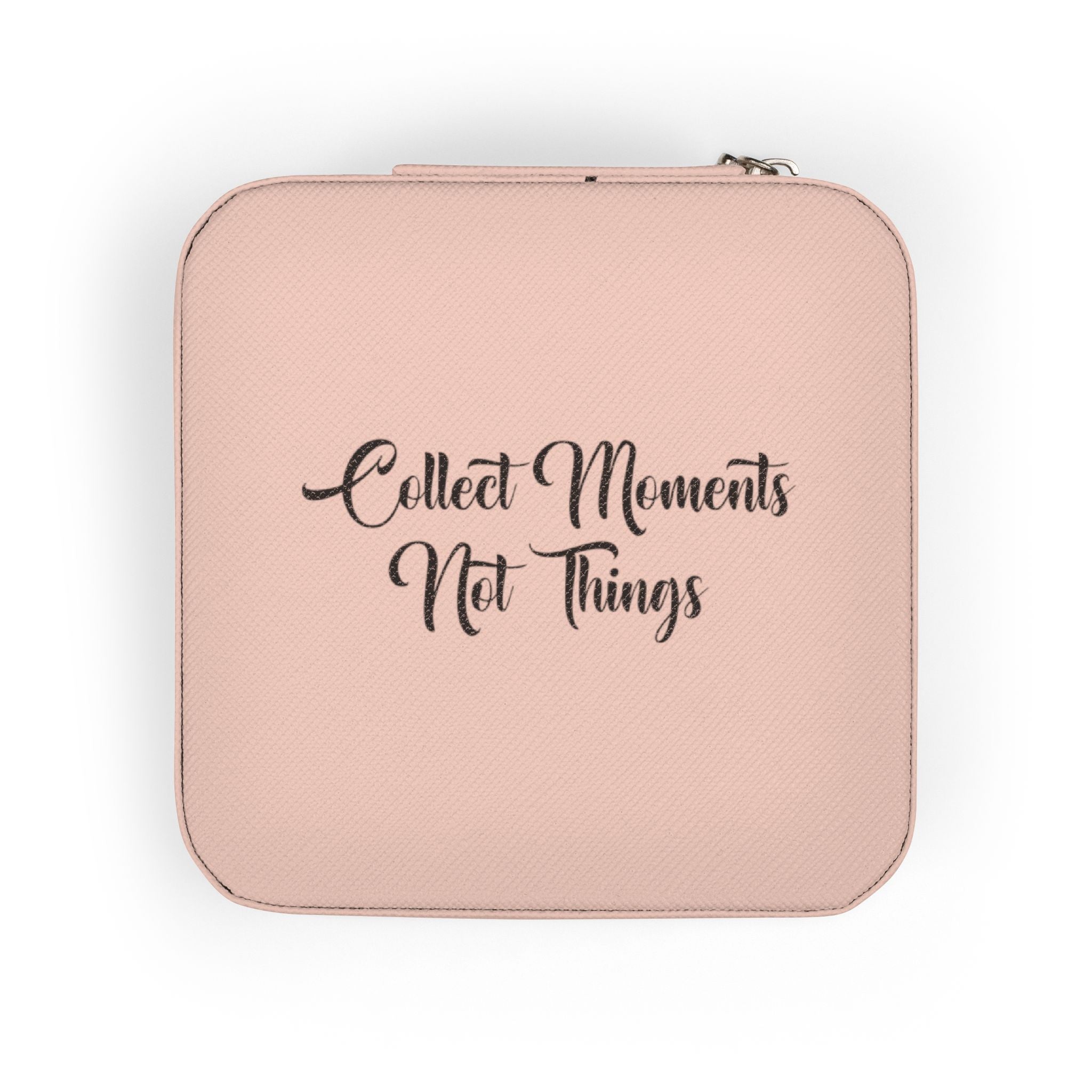 Travel Jewelry Case — "Collect Moments Not Things" Portable Jewelry Organizer