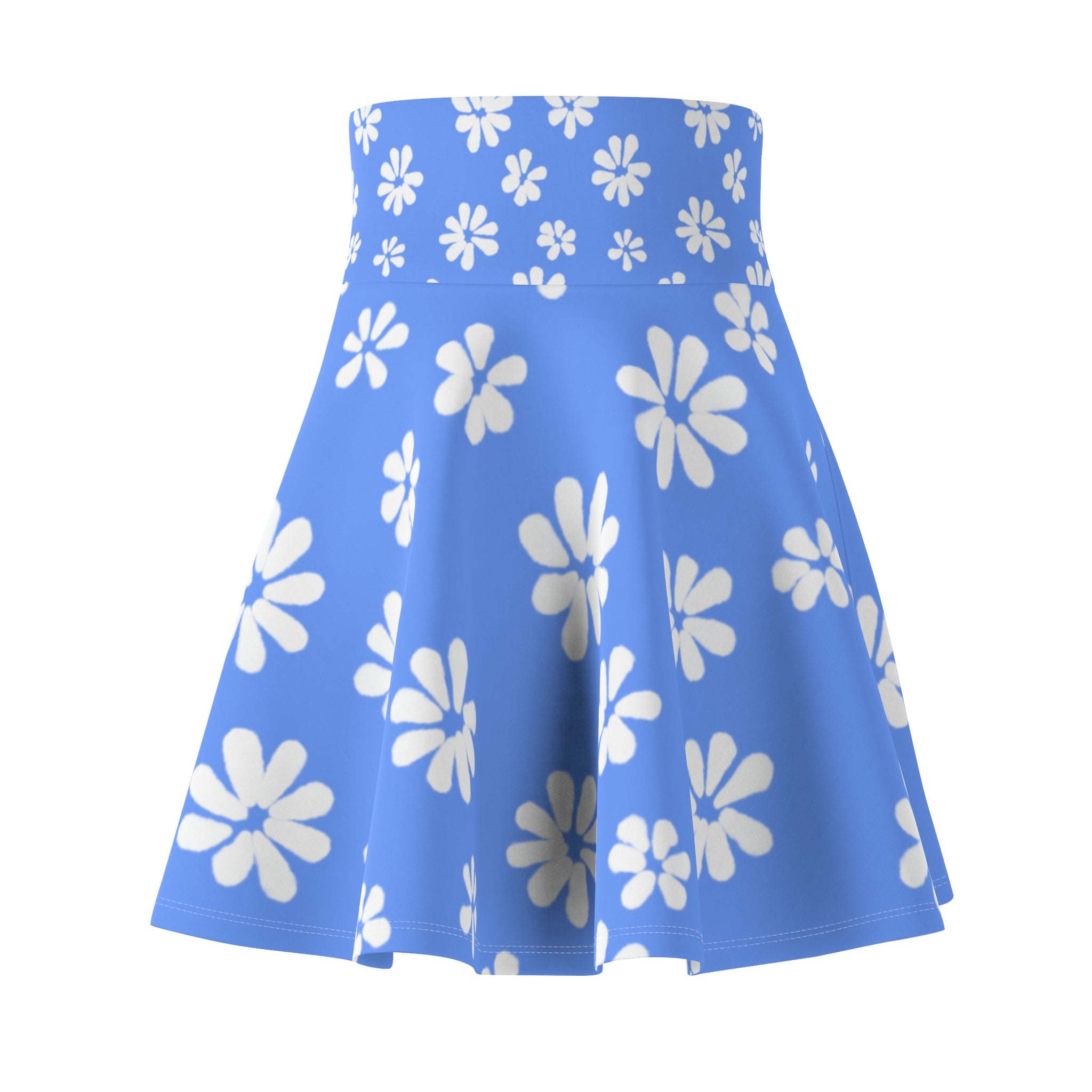 Blue Daisy Skater Skirt