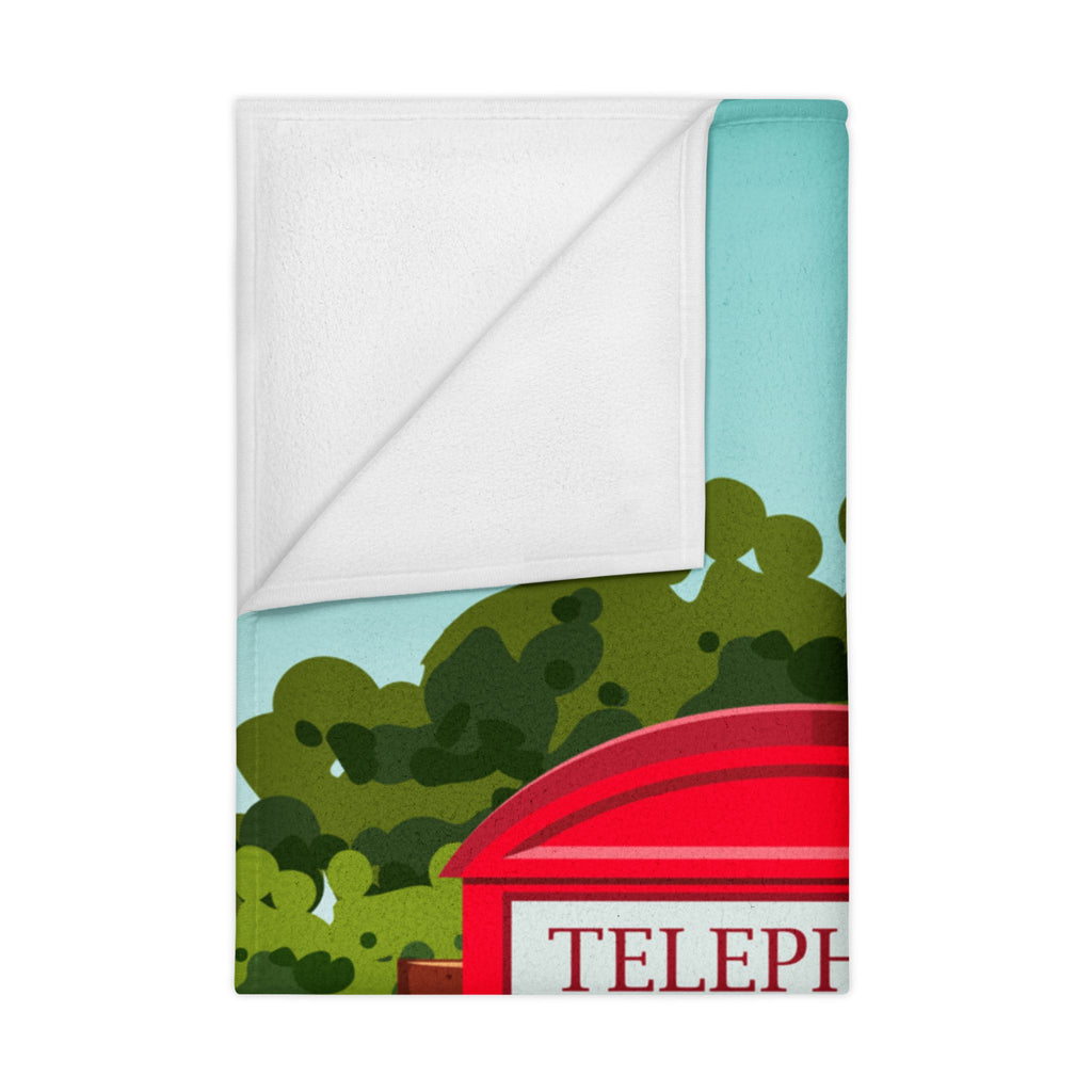 Toddler Blanket — “I’m the Best Team with Dad!” Cozy Kids Throw with Cowboy Toy Design