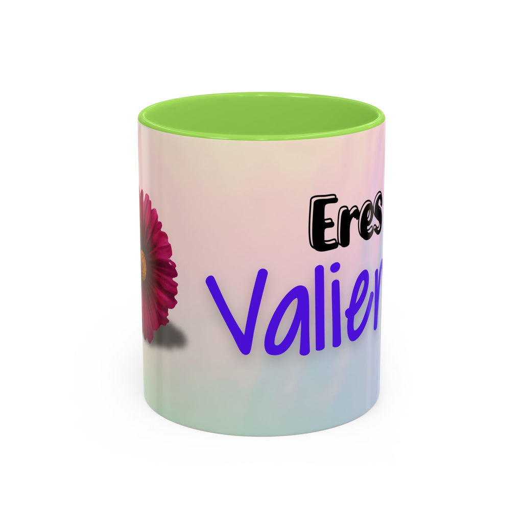 Eres Valiente Coffee Mug — Inspirational Spanish Phrase Ceramic Mug (11oz/15oz)