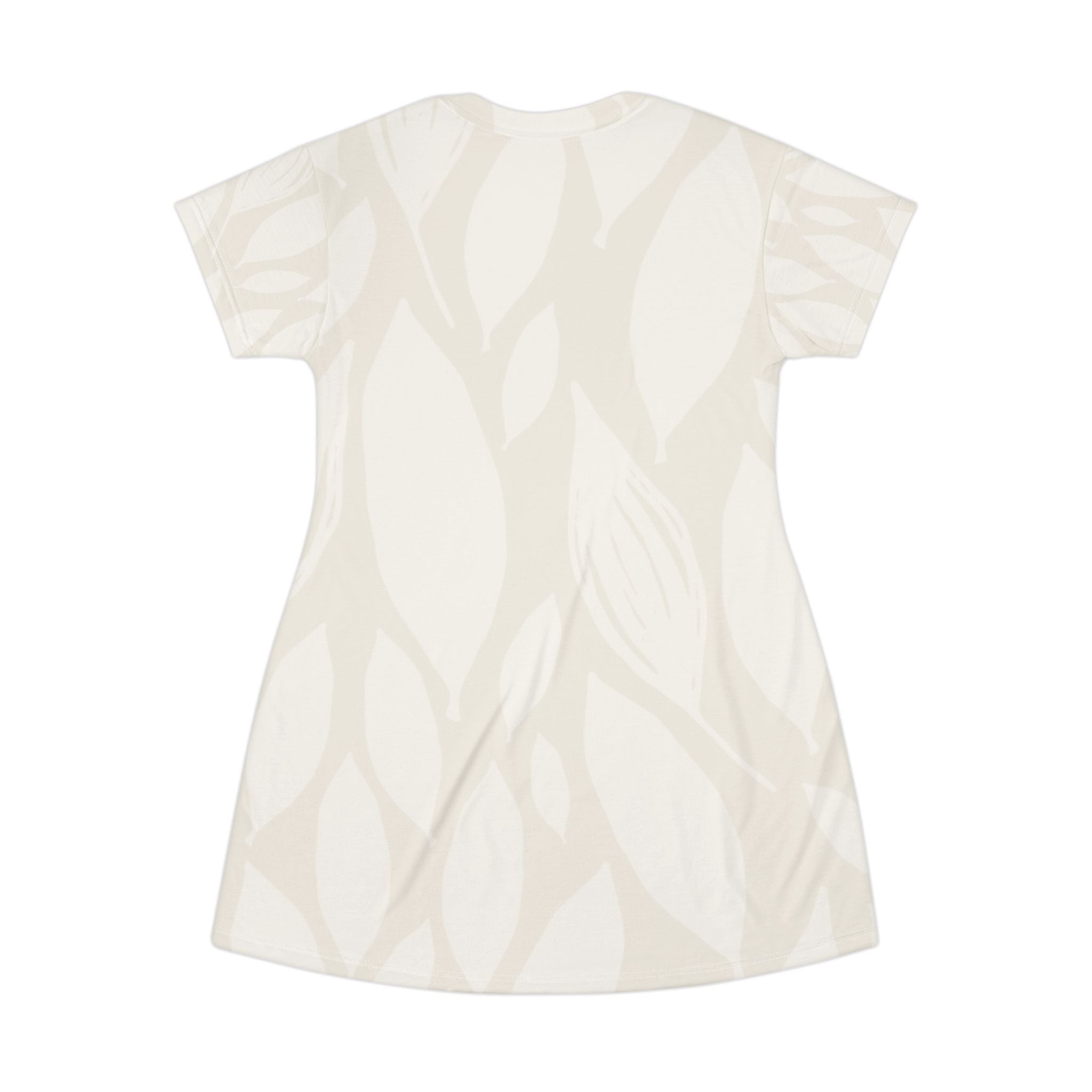 Cherry Heart T-Shirt Dress — Cute Red Double Cherry Graphic AOP