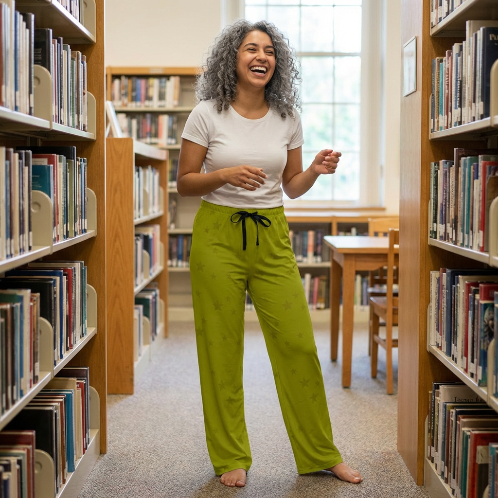 Starry Olive Pajama Pants