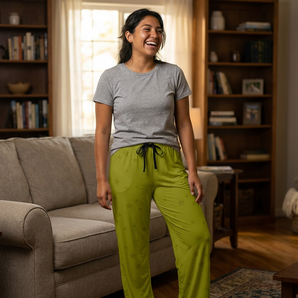 Starry Olive Pajama Pants