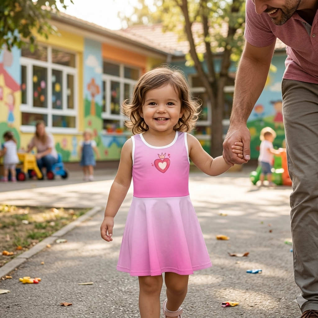 Little Queen of Hearts" – Playful Toddler & Kids Dress