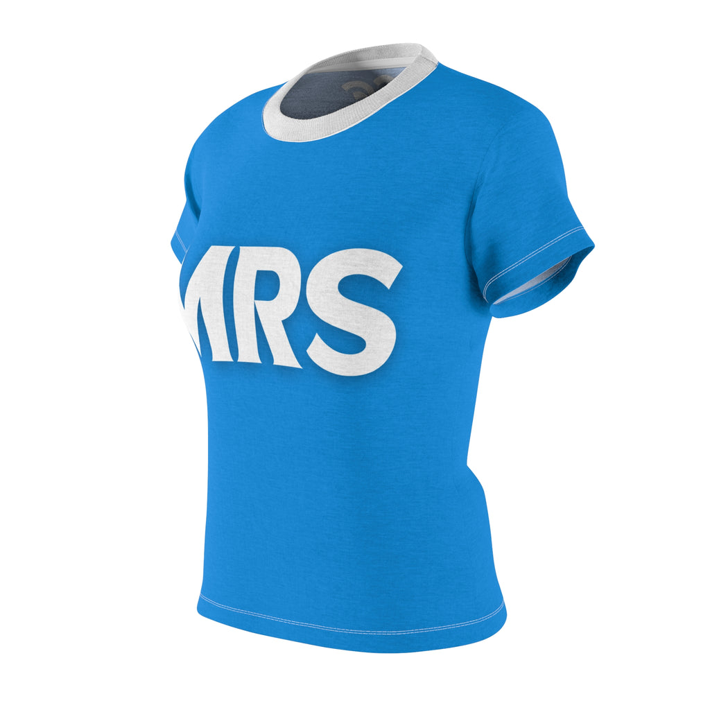 Mrs. Graphic Tee — Bold 'MRS' Women's Cut & Sew T-Shirt