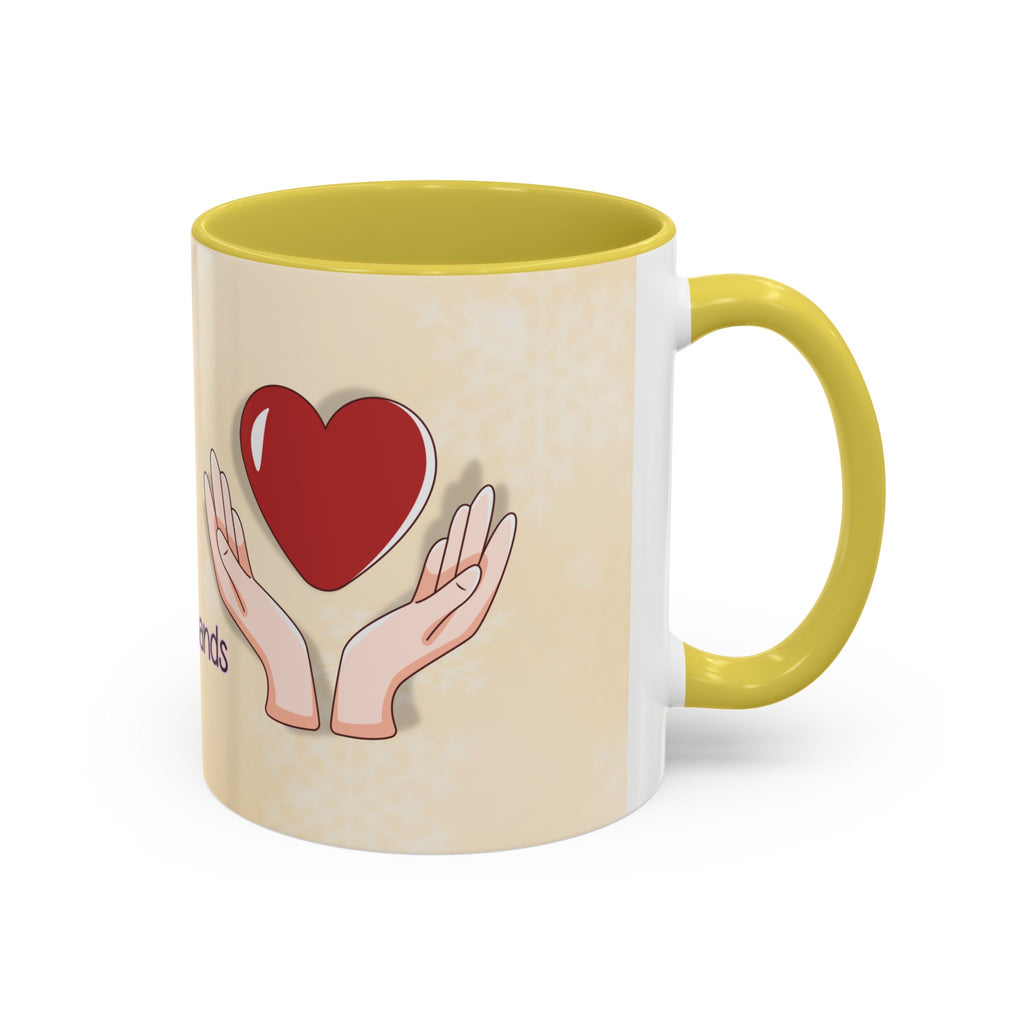 Inspirational God Bless Mug — "God, the Work of Your Hands" Ceramic Coffee Cup (11oz/15oz)