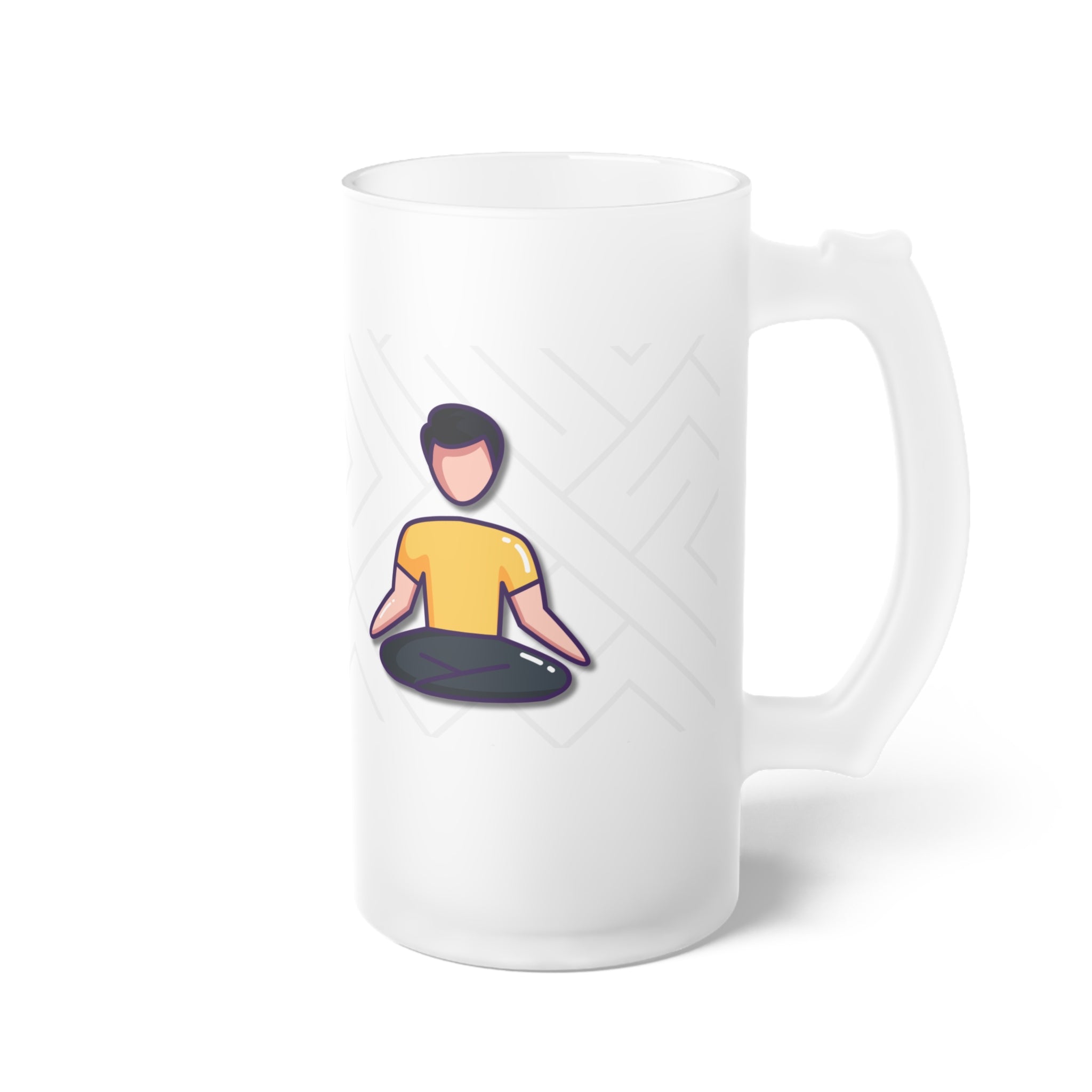 Frosted Beer Mug — Spanish Inspirational Design ("Vive la vida")