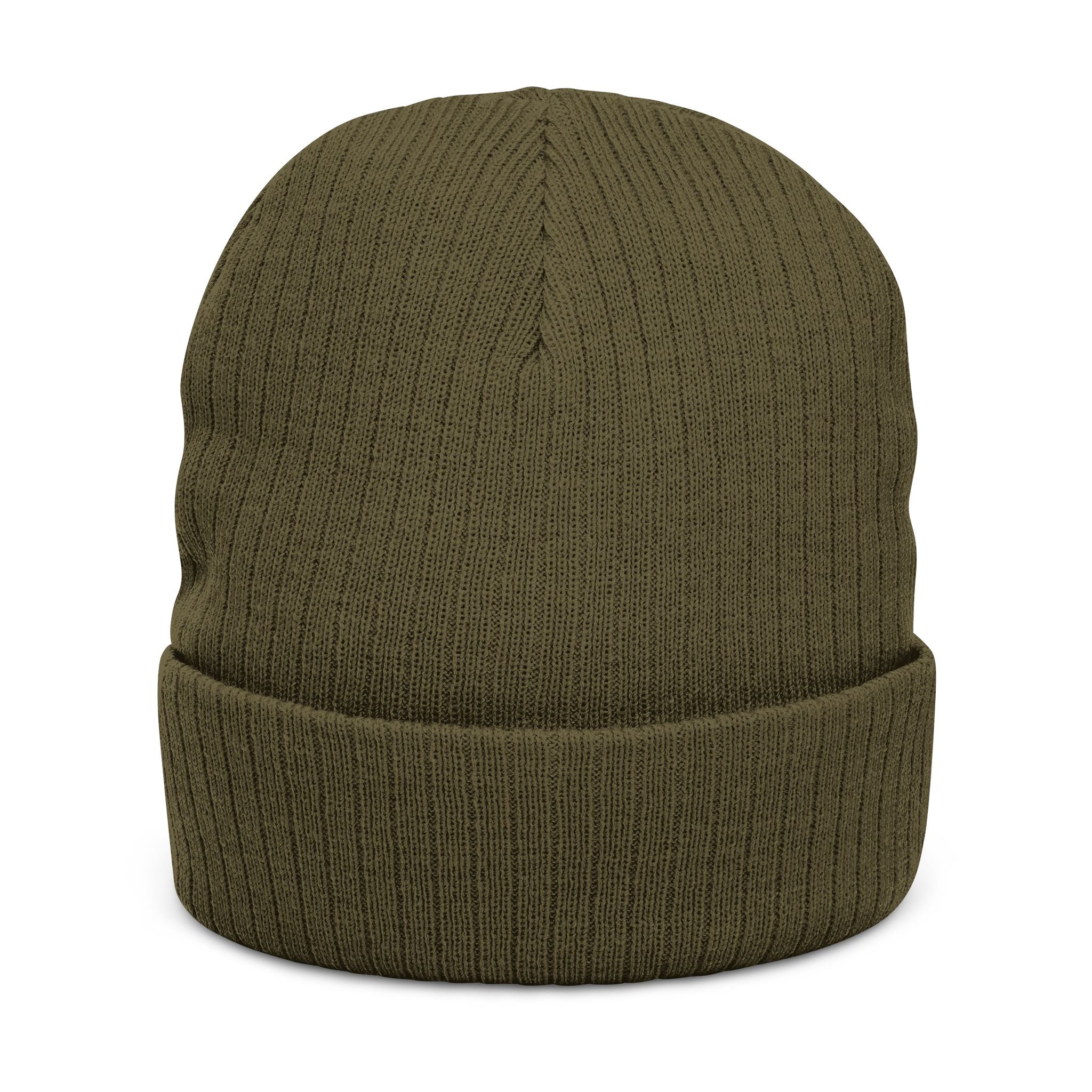Penguin Winter Beanie — Ribbed Knit Embroidered Hat