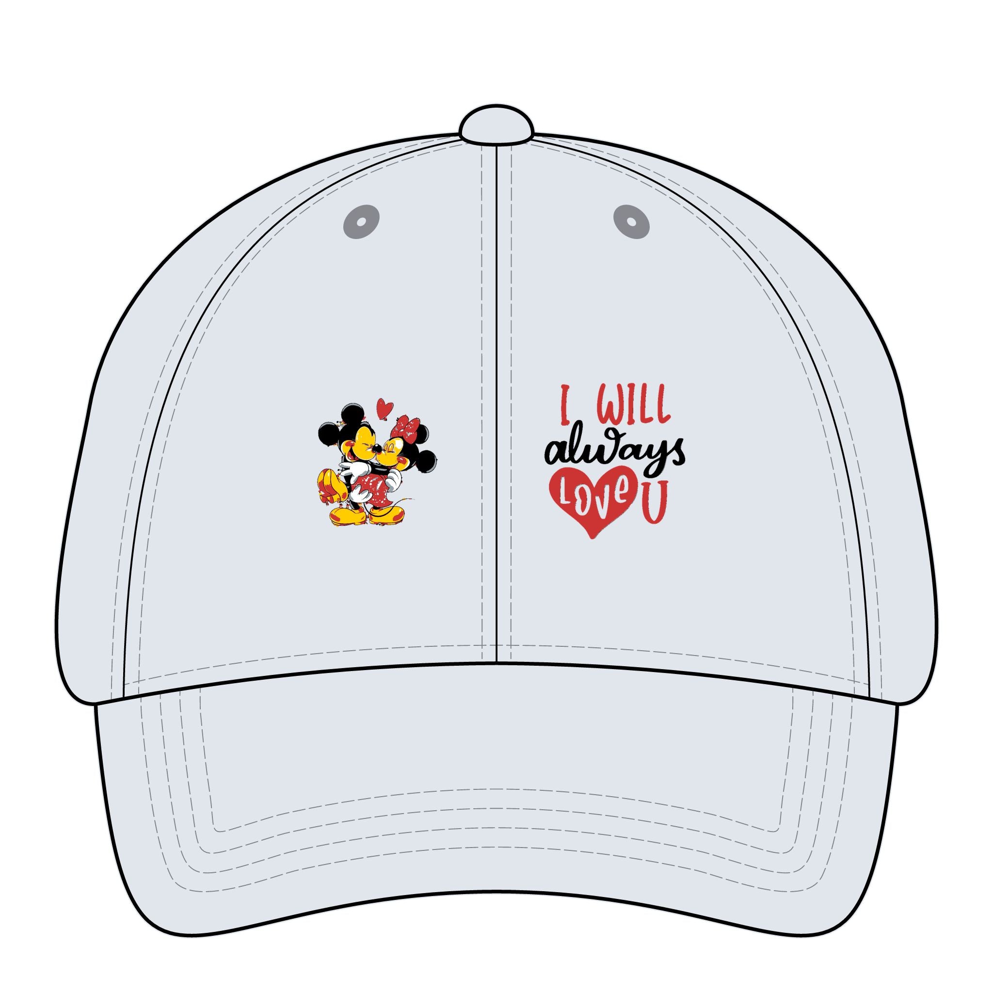 Women's Pigment-Dyed Cap with Fashion Undervisor (Embroidery)