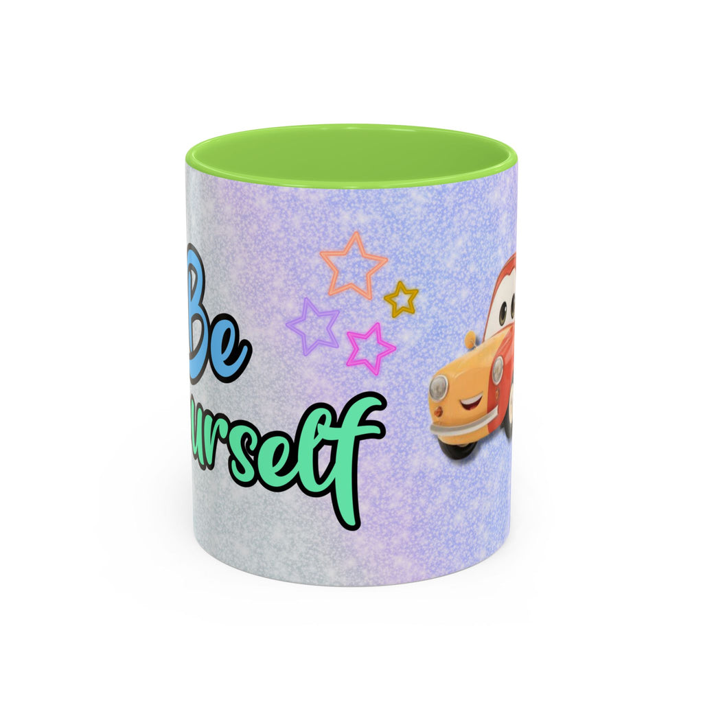 Be Yourself Car Mug — Colorful Inspirational Coffee Cup (11oz/15oz)