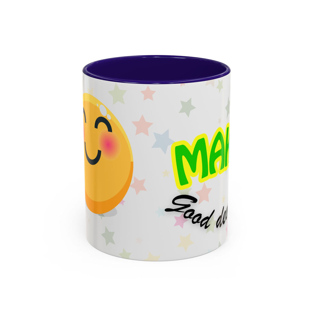 Make Good Decisions Coffee Mug (11oz/15oz) – Cute Smiley Motivational Ceramic Mug