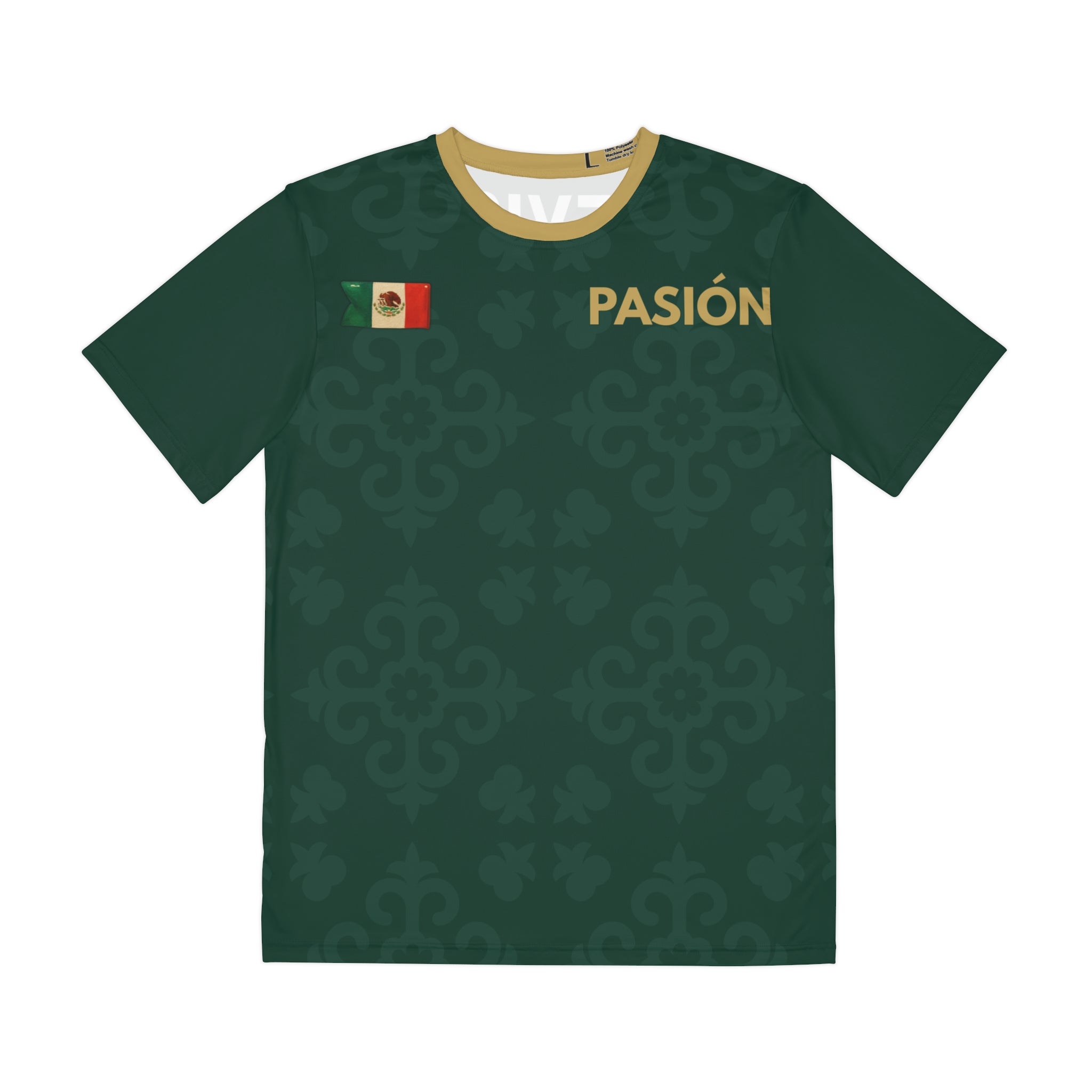 Mexico Soccer Jersey Tee – 'Pasic' #10 Green All-Over Print