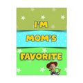 Toddler Blanket – "I'm Mom's Favorite" Cute Cowboy Jessie Design, Soft Baby Shower Gift