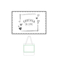 Thermochromic "Forever in Love" Tote Bag — Color-Change Romantic Canvas Tote